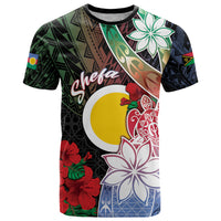 Personalised Vanuatu Shefa Day T Shirt Floral Pattern LT05 Black - Polynesian Pride