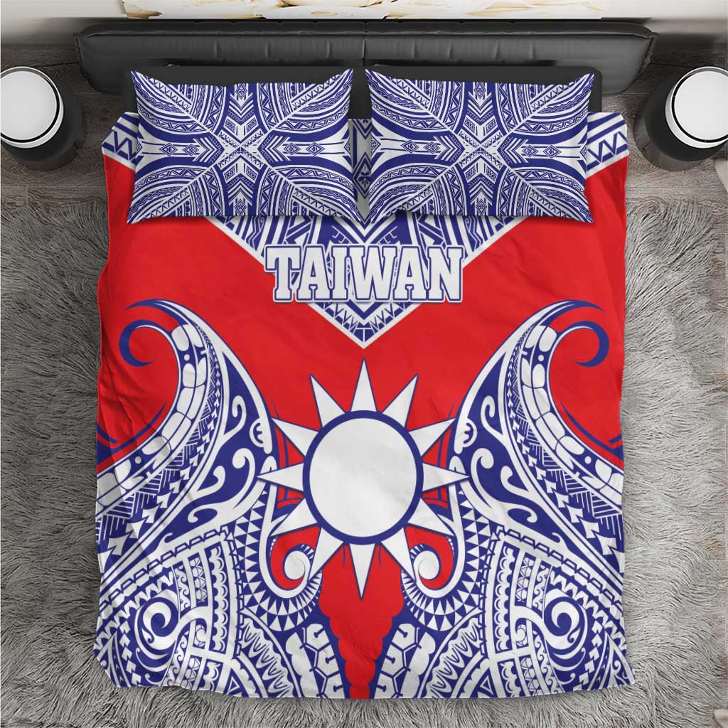 Taiwan Bedding Set Austronesian Tribal Tattoo Red LT05 Red - Polynesian Pride