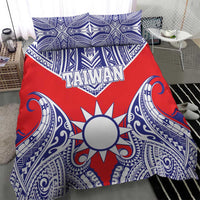 Taiwan Bedding Set Austronesian Tribal Tattoo Red LT05 - Polynesian Pride