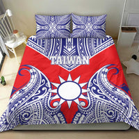 Taiwan Bedding Set Austronesian Tribal Tattoo Red LT05 - Polynesian Pride