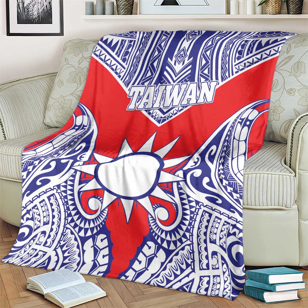 Taiwan Blanket Austronesian Tribal Tattoo Red - Polynesian Pride