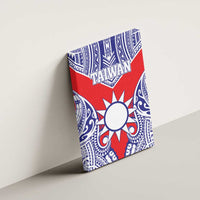 Taiwan Canvas Wall Art Austronesian Tribal Tattoo Red - Polynesian Pride