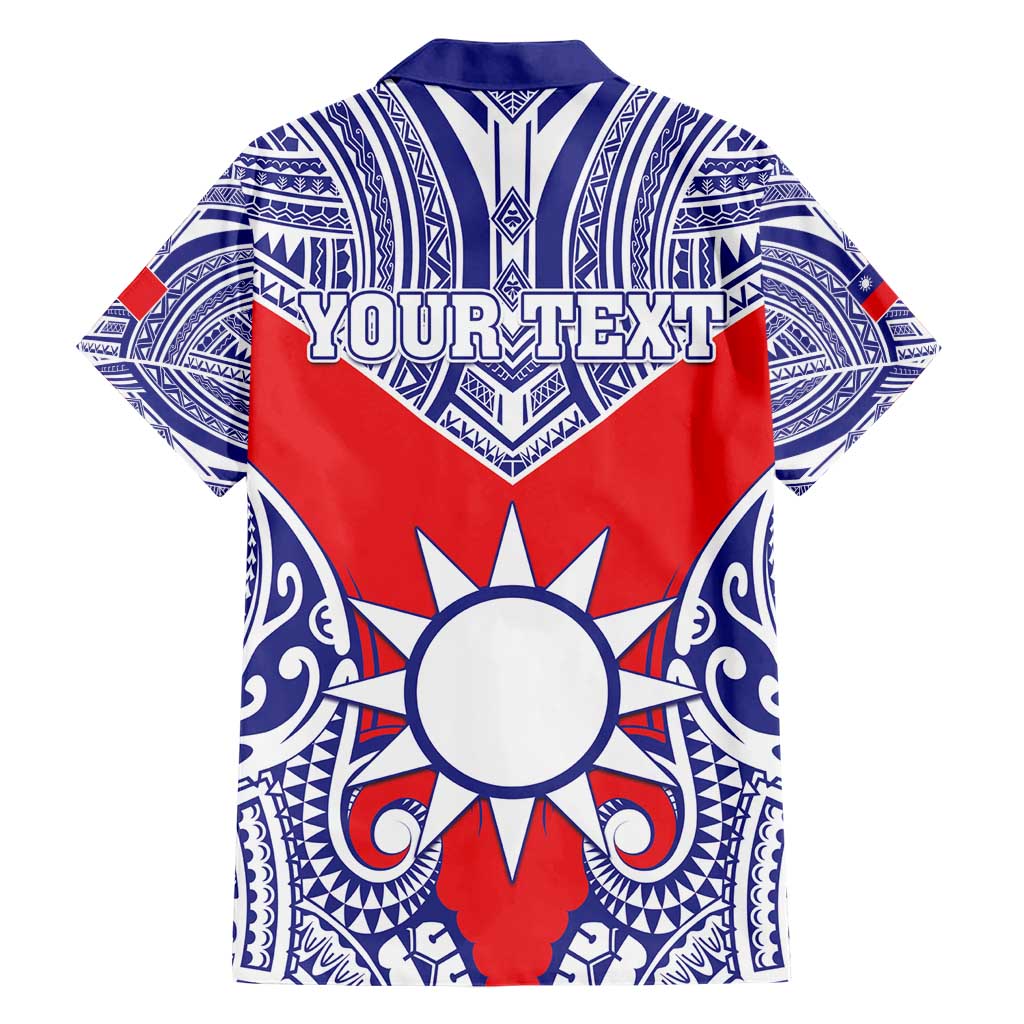 Personalised Taiwan Hawaiian Shirt Austronesian Tribal Tattoo Red - Polynesian Pride