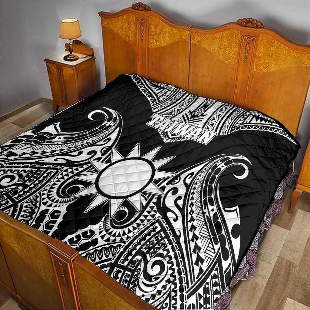 Taiwan Quilt Austronesian Tribal Tattoo Black - Polynesian Pride