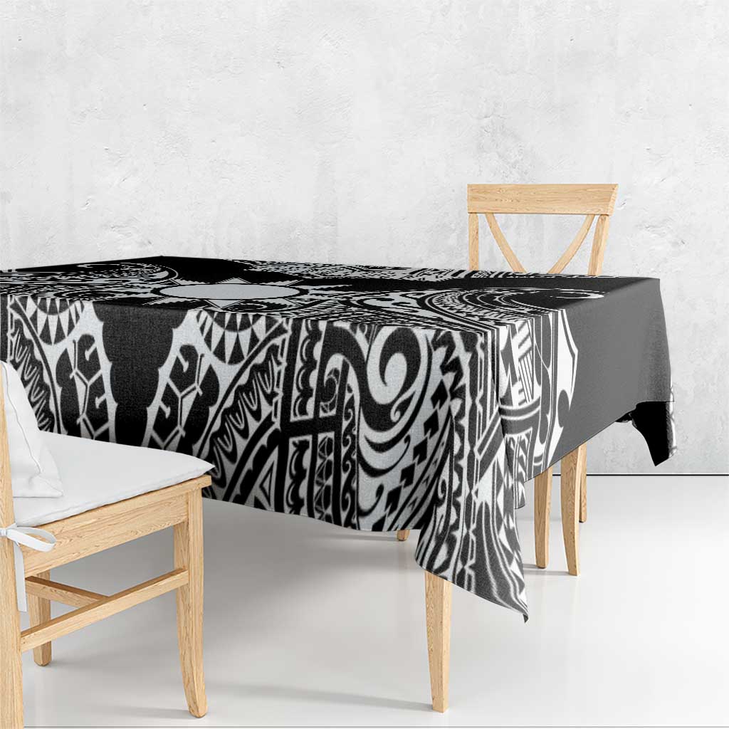 Taiwan Tablecloth Austronesian Tribal Tattoo Black - Polynesian Pride