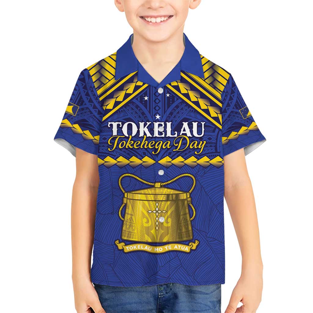 Personalised Tokelau Happy Tokehega Day Family Matching Long Sleeve Bodycon Dress and Hawaiian Shirt Polynesian Tribal Tattoo