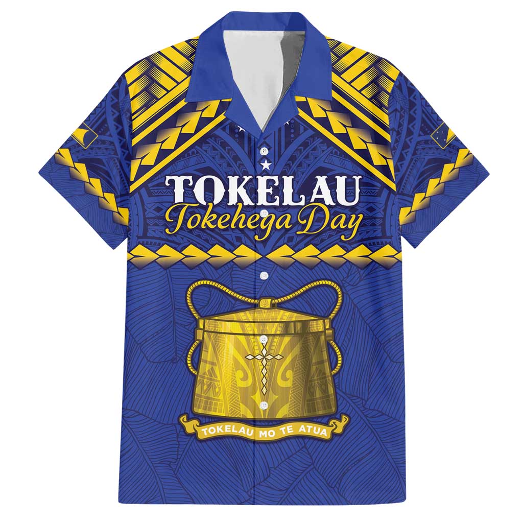 Personalised Tokelau Happy Tokehega Day Family Matching Short Sleeve Bodycon Dress and Hawaiian Shirt Polynesian Tribal Tattoo