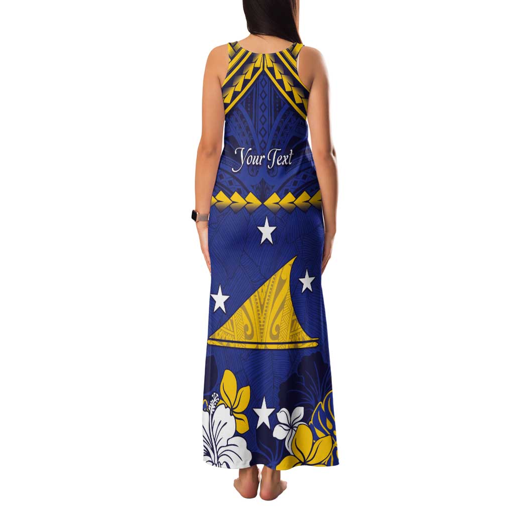 Personalised Tokelau Happy Tokehega Day Tank Maxi Dress Polynesian Tribal Tattoo