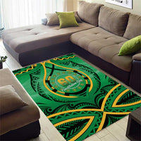 Cook Islands Constitution Day Area Rug 60th Anniversary LT05 - Polynesian Pride