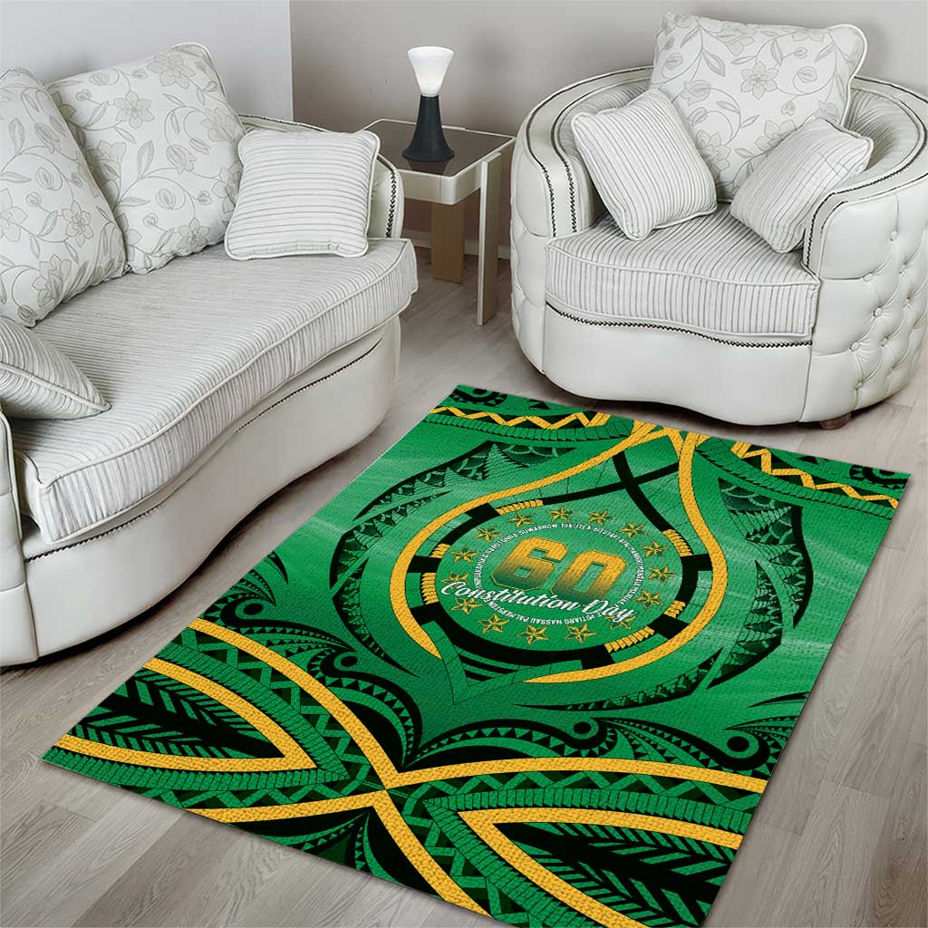 Cook Islands Constitution Day Area Rug 60th Anniversary LT05 - Polynesian Pride