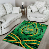 Cook Islands Constitution Day Area Rug 60th Anniversary LT05 - Polynesian Pride