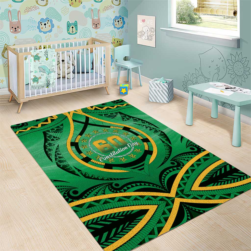 Cook Islands Constitution Day Area Rug 60th Anniversary LT05 - Polynesian Pride
