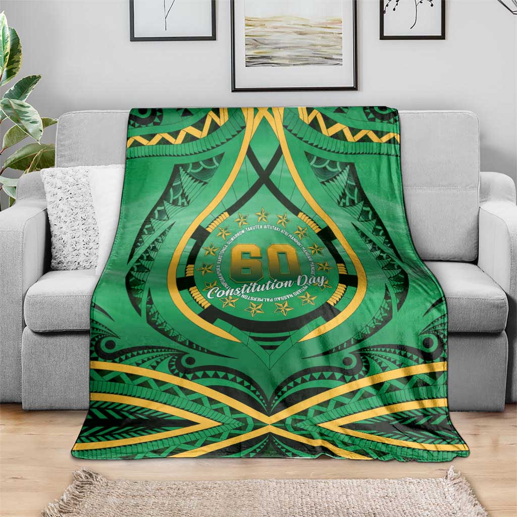 Cook Islands Constitution Day Blanket 60th Anniversary - Polynesian Pride