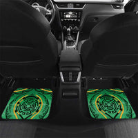 Cook Islands Constitution Day Car Mats 60th Anniversary LT05 Set 2pcs - Back Green - Polynesian Pride
