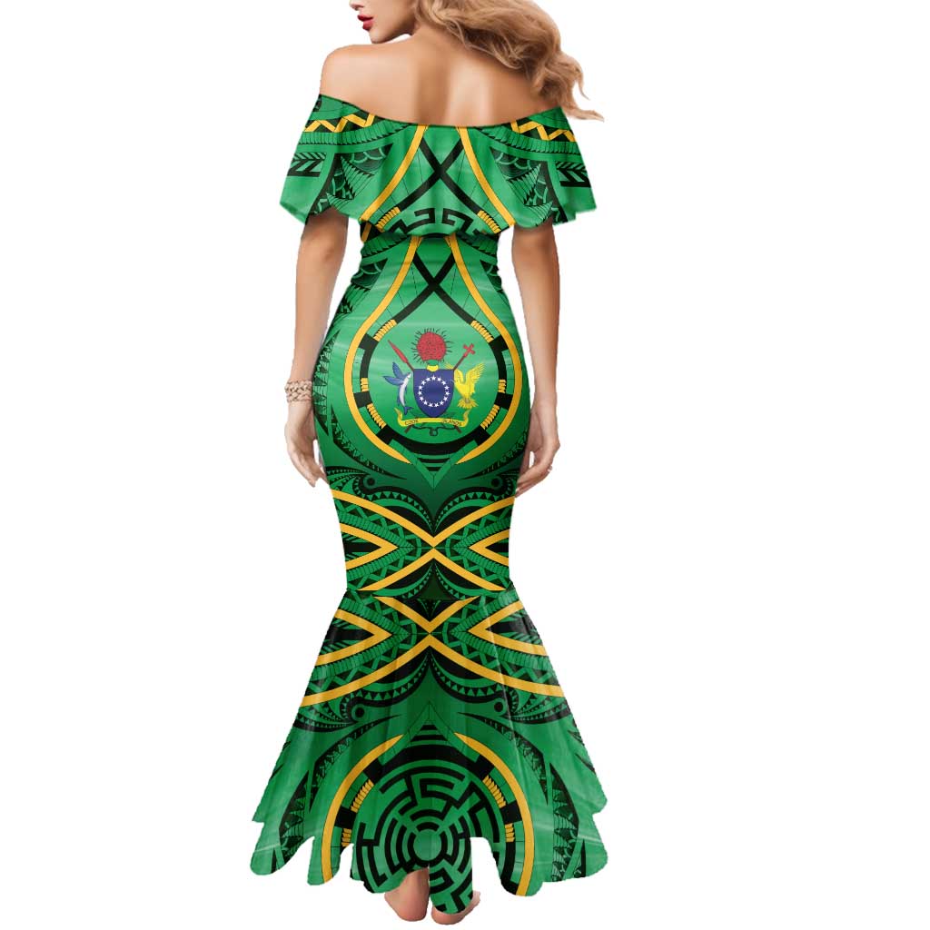 Cook Islands Constitution Day Family Matching Mermaid Dress and Hawaiian Shirt 60th Anniversary LT05 - Polynesian Pride