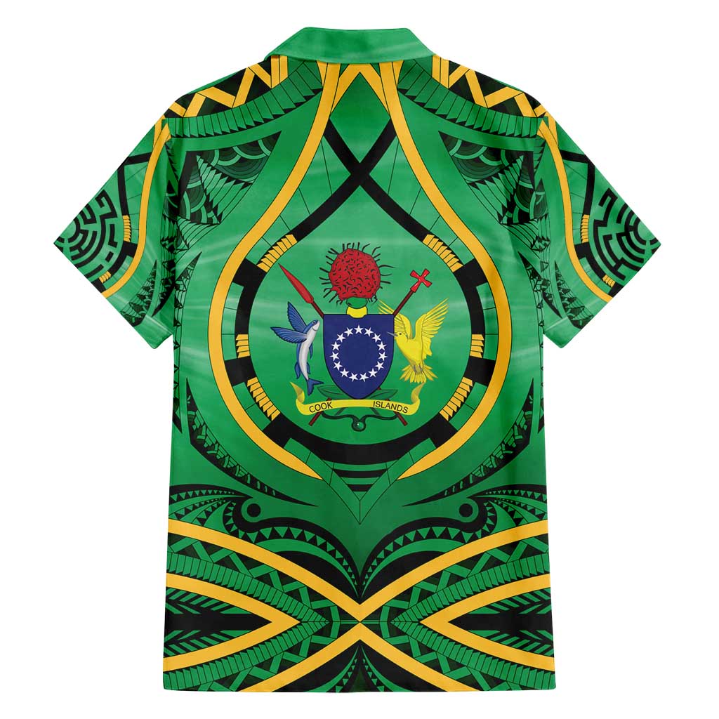 Cook Islands Constitution Day Family Matching Off Shoulder Maxi Dress and Hawaiian Shirt 60th Anniversary - Polynesian Pride