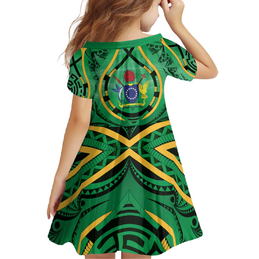 Cook Islands Constitution Day Family Matching Tank Maxi Dress and Hawaiian Shirt 60th Anniversary LT05 - Polynesian Pride