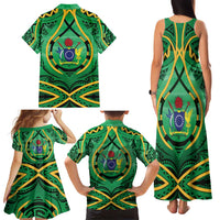 Cook Islands Constitution Day Family Matching Tank Maxi Dress and Hawaiian Shirt 60th Anniversary LT05 - Polynesian Pride