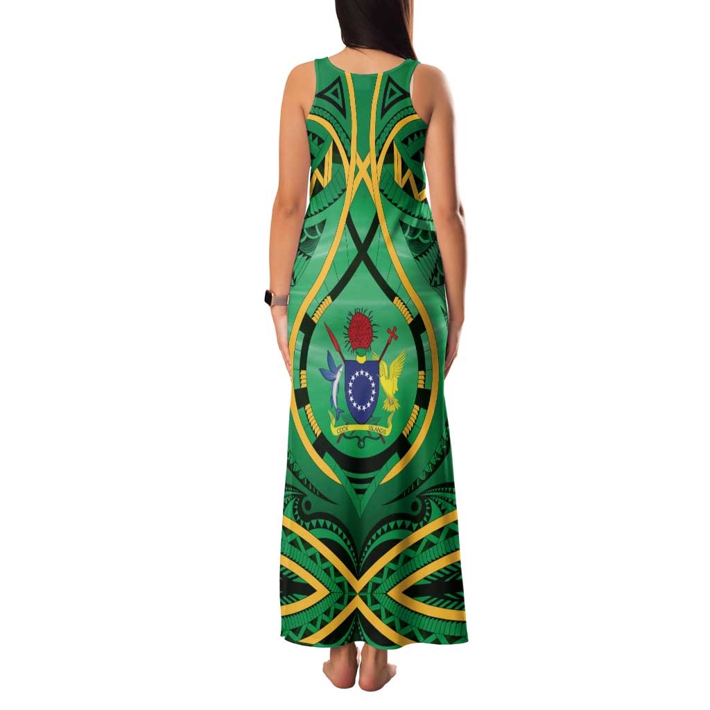Cook Islands Constitution Day Family Matching Tank Maxi Dress and Hawaiian Shirt 60th Anniversary LT05 - Polynesian Pride