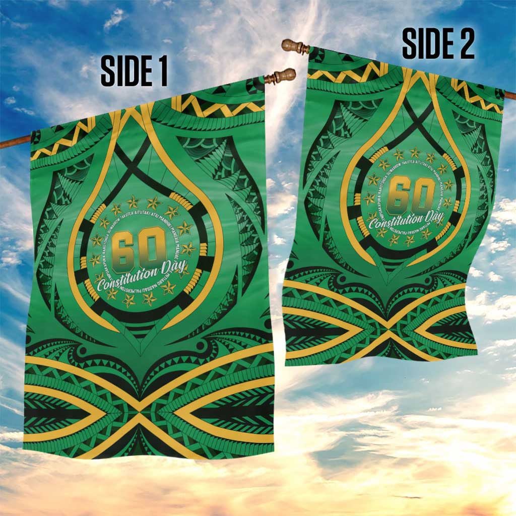 Cook Islands Constitution Day Garden Flag 60th Anniversary - Polynesian Pride