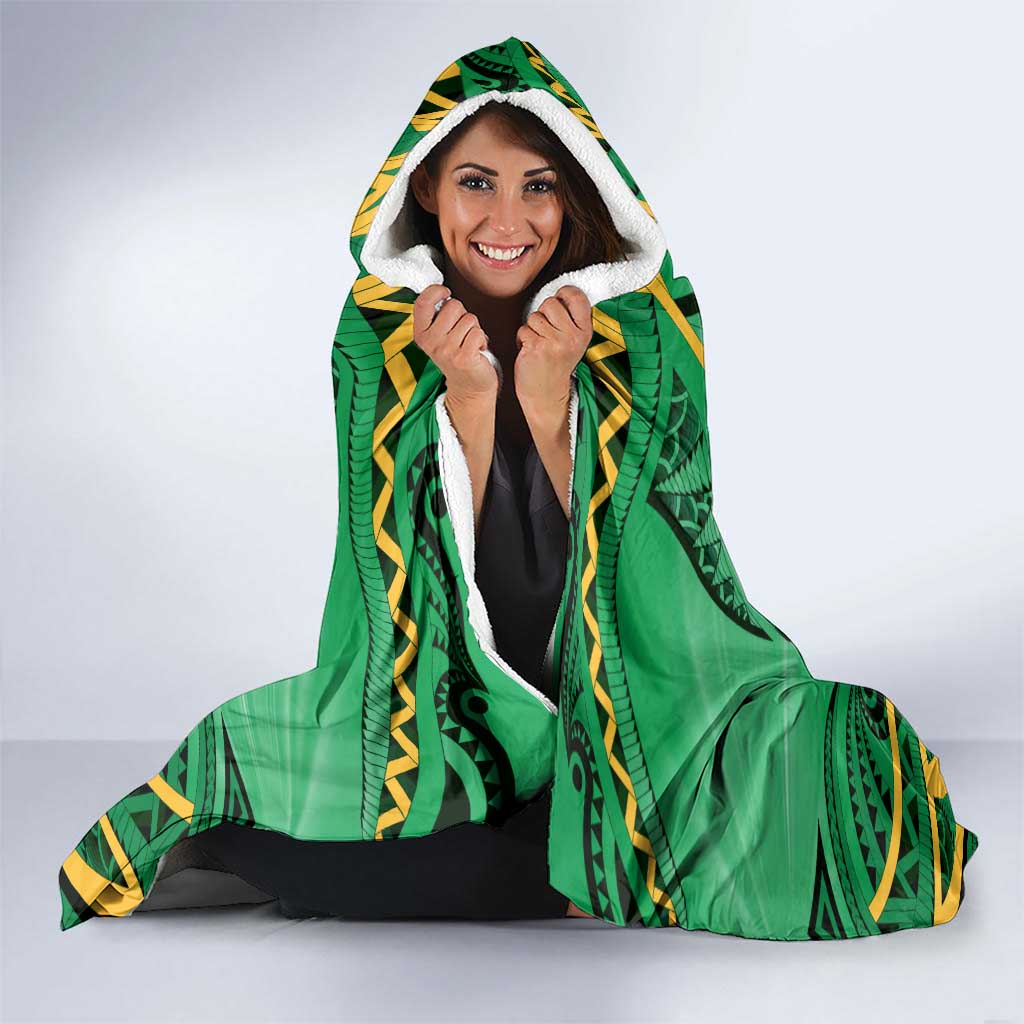 Cook Islands Constitution Day Hooded Blanket 60th Anniversary - Polynesian Pride