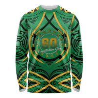 Cook Islands Constitution Day Long Sleeve Shirt 60th Anniversary - Polynesian Pride