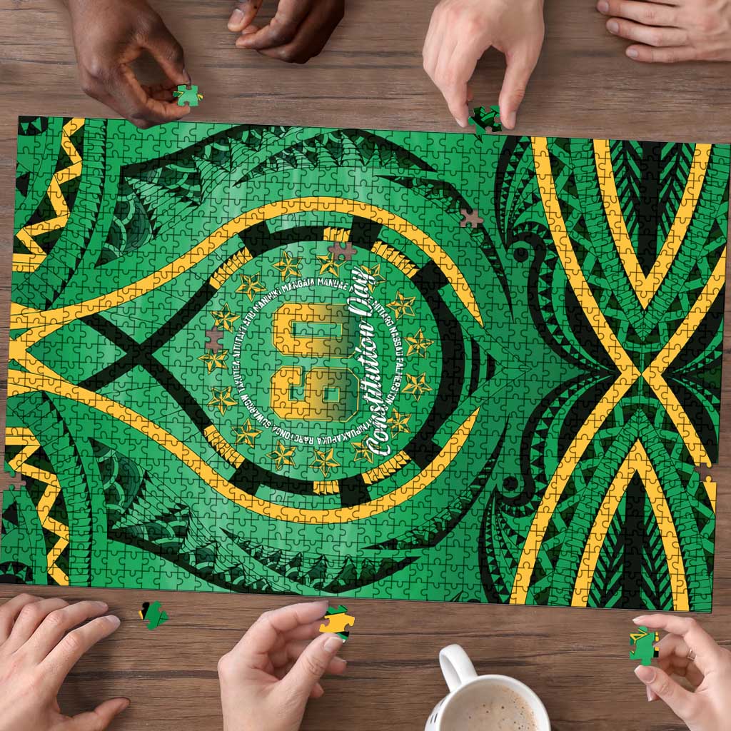 Cook Islands Constitution Day Puzzle 60th Anniversary - Polynesian Pride