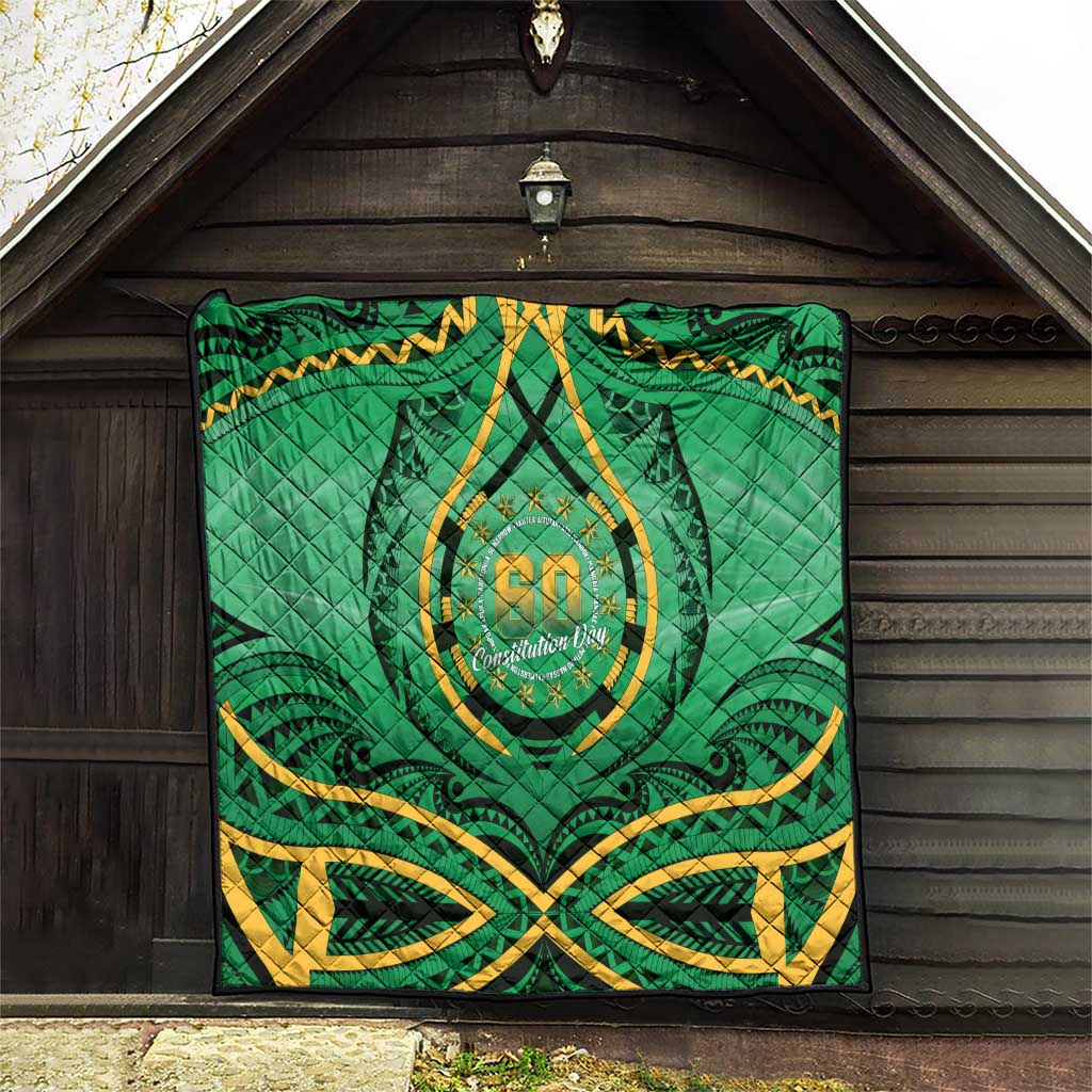 Cook Islands Constitution Day Quilt 60th Anniversary LT05 - Polynesian Pride