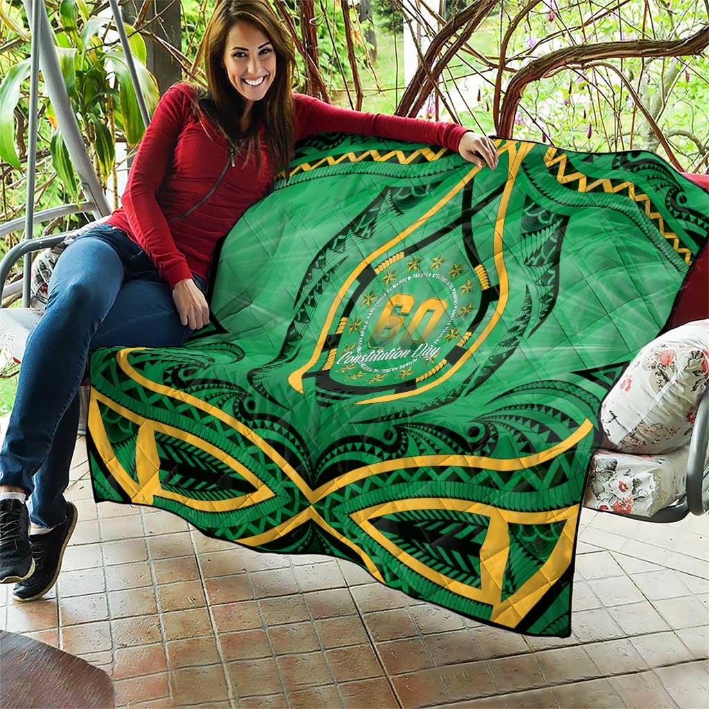Cook Islands Constitution Day Quilt 60th Anniversary LT05 - Polynesian Pride