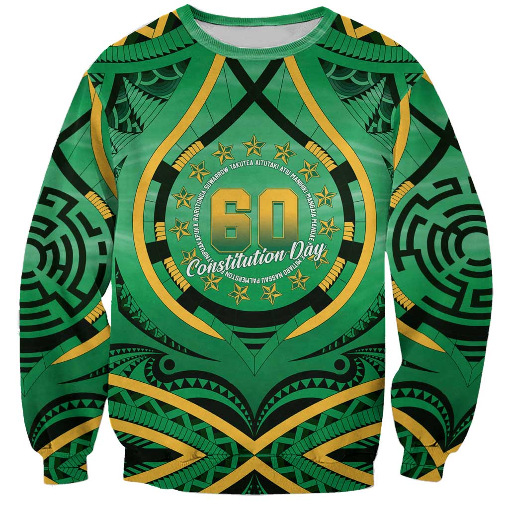 Cook Islands Constitution Day Sweatshirt 60th Anniversary - Polynesian Pride