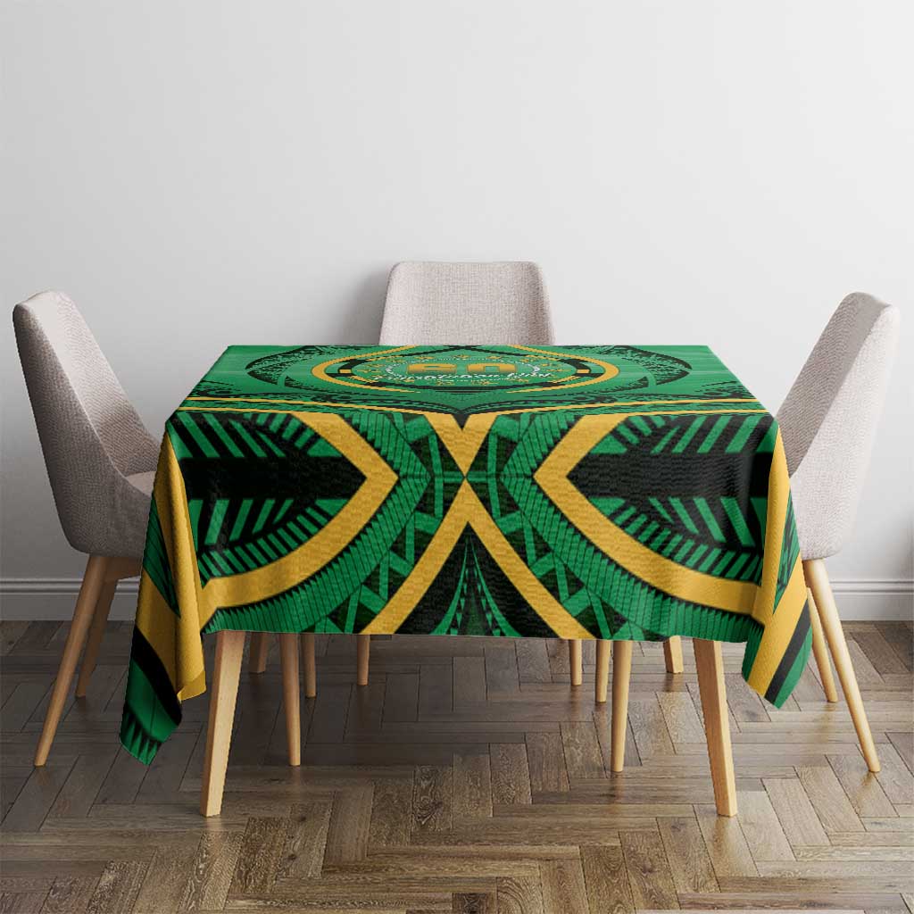 Cook Islands Constitution Day Tablecloth 60th Anniversary - Polynesian Pride