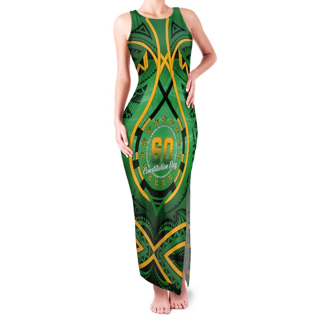 Cook Islands Constitution Day Tank Maxi Dress 60th Anniversary - Polynesian Pride
