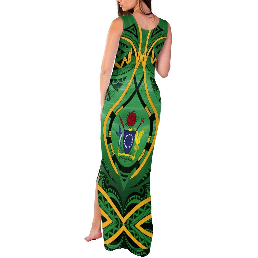 Cook Islands Constitution Day Tank Maxi Dress 60th Anniversary - Polynesian Pride