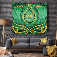 Cook Islands Constitution Day Tapestry 60th Anniversary - Polynesian Pride