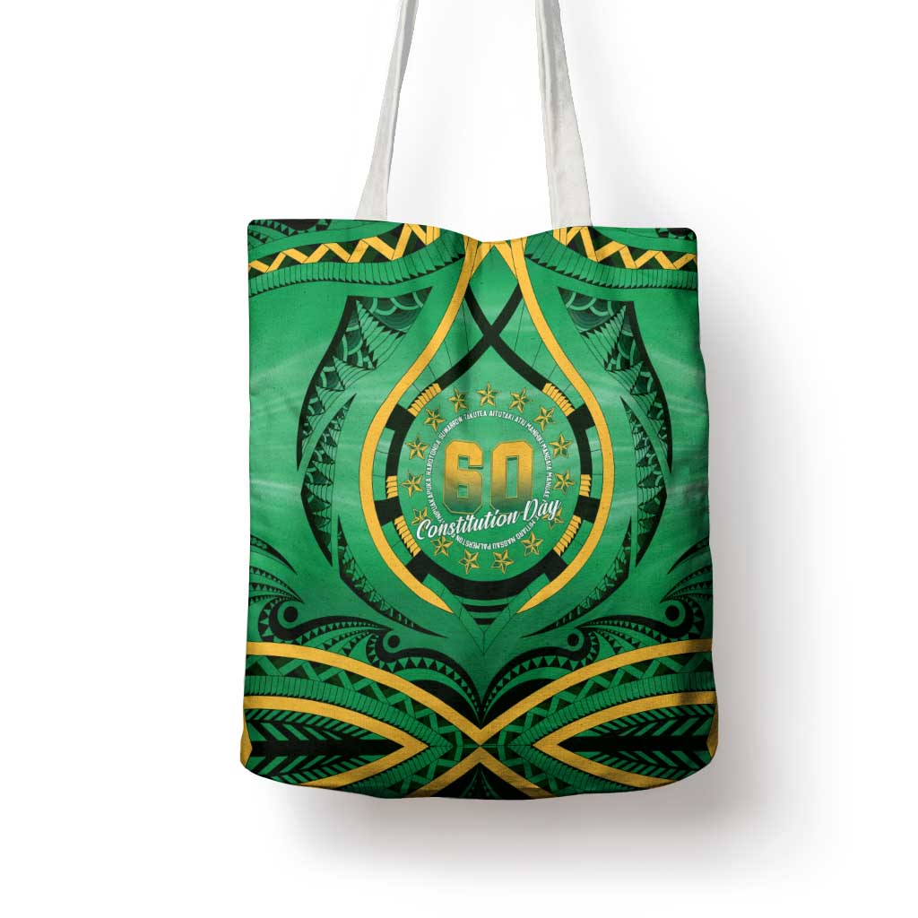 Cook Islands Constitution Day Tote Bag 60th Anniversary - Polynesian Pride