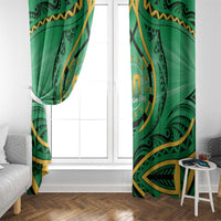 Cook Islands Constitution Day Window Curtain 60th Anniversary LT05 - Polynesian Pride