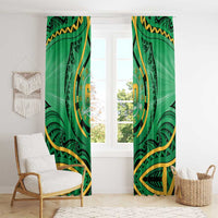 Cook Islands Constitution Day Window Curtain 60th Anniversary LT05 - Polynesian Pride