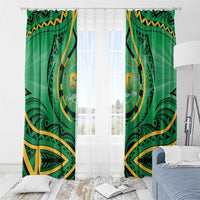 Cook Islands Constitution Day Window Curtain 60th Anniversary LT05 - Polynesian Pride