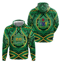 Cook Islands Constitution Day Zip Hoodie 60th Anniversary - Polynesian Pride