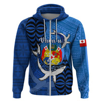 Personalized Tonga Vavau Hoodie Humpback Whale Coat Of Arms With Ngatu Pattern LT05 - Polynesian Pride