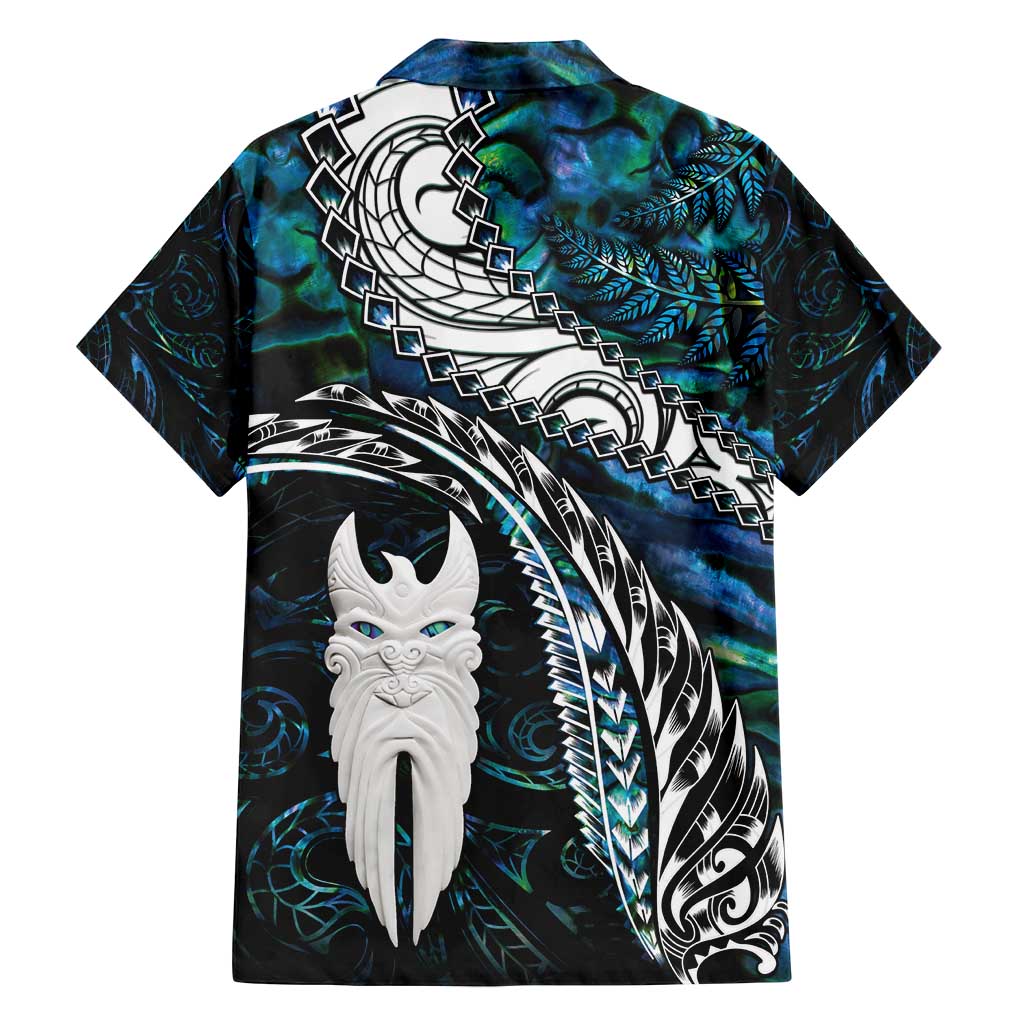 New Zealand Aotearoa Family Matching Summer Maxi Dress and Hawaiian Shirt Maori Hei Rehua Paua Shell Glitter Green LT05 - Polynesian Pride