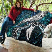 New Zealand Aotearoa Quilt Maori Hei Rehua Paua Shell Glitter Green LT05 - Polynesian Pride