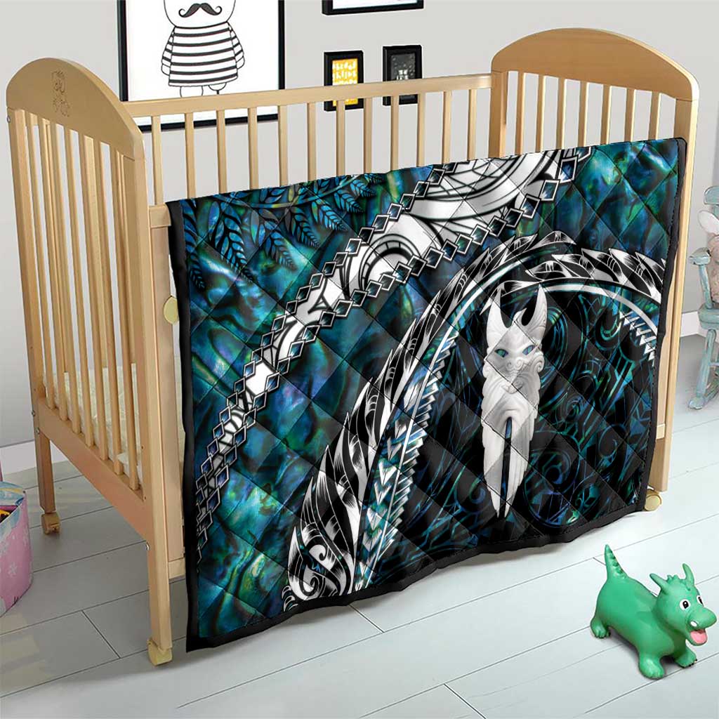 New Zealand Aotearoa Quilt Maori Hei Rehua Paua Shell Glitter Green LT05 - Polynesian Pride