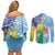 Personalised Happy Malampa Fiji Day Couples Matching Off Shoulder Short Dress and Long Sleeve Button Shirt Half Mix Style