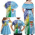 Personalised Happy Malampa Fiji Day Family Matching Off Shoulder Maxi Dress and Hawaiian Shirt Half Mix Style