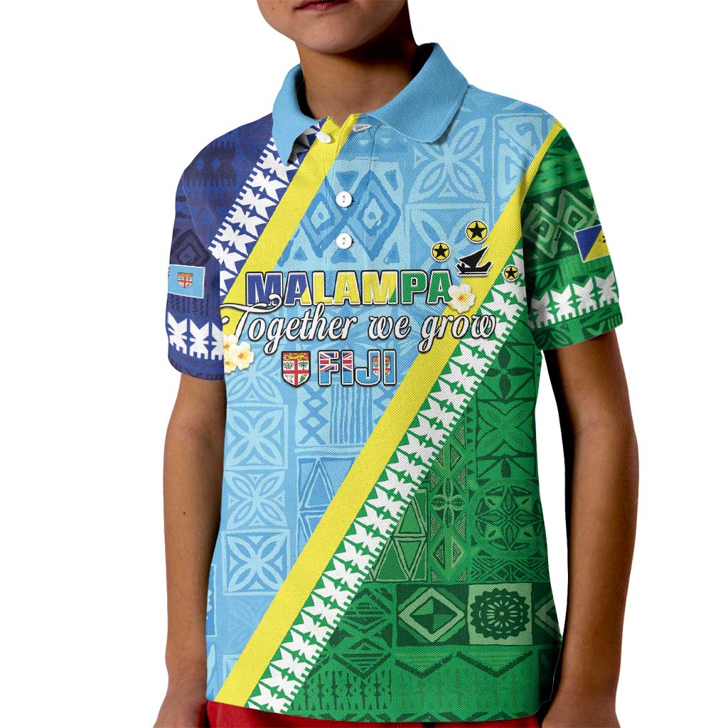 Love Malampa Fiji Day Kid Polo Shirt Together We Grow