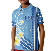 Personalised Federated States of Micronesia Kid Polo Shirt Happy 38th Independence Anniversary LT05 Kid Blue - Polynesian Pride