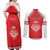 Custom Tonga Mate Maa Rugby Couples Matching Off Shoulder Maxi Dress and Long Sleeve Button Shirt Go Champions