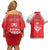 Custom Tonga Mate Maa Rugby Couples Matching Off Shoulder Short Dress and Hawaiian Shirt Go Champions