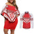 Custom Tonga Mate Maa Rugby Couples Matching Off Shoulder Short Dress and Long Sleeve Button Shirt Go Champions